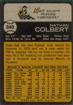 Nate Colbert  baseball card collectible - Main Image 2