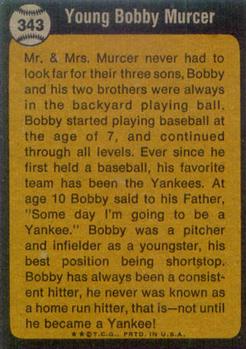 Bobby Murcer  baseball card collectible - Main Image 2