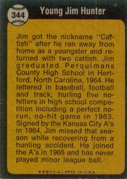 Jim Hunter  baseball card collectible - Main Image 2
