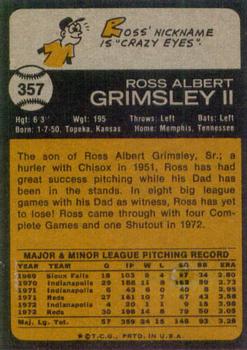 Ross Grimsley  baseball card collectible - Main Image 2