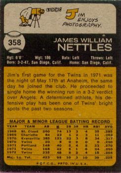 Jim Nettles  baseball card collectible - Main Image 2