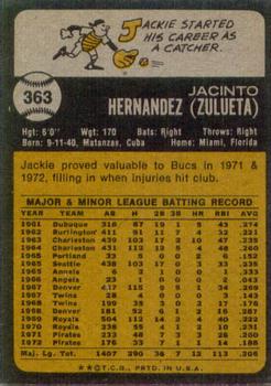 Jackie Hernandez  baseball card collectible - Main Image 2