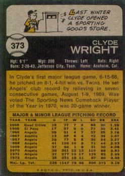 Clyde Wright  baseball card collectible - Main Image 2