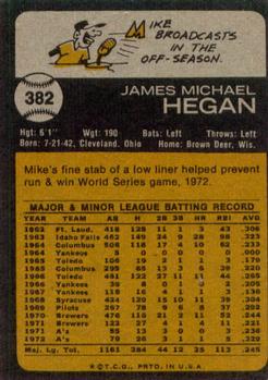 Mike Hegan  baseball card collectible - Main Image 2