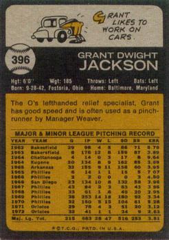 Grant Jackson  baseball card collectible - Main Image 2