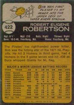 Bob Robertson  baseball card collectible - Main Image 2
