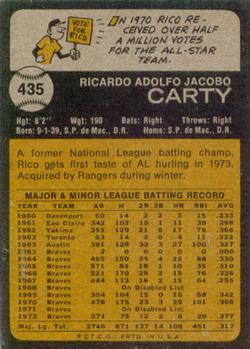 Rico Carty  baseball card collectible - Main Image 2