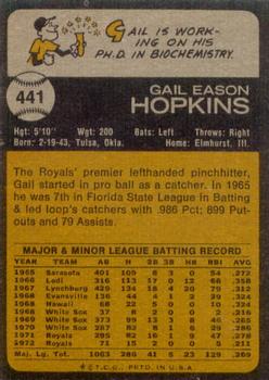 Gail Hopkins  baseball card collectible - Main Image 2