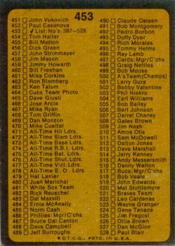 Checklist: 397-528  baseball card collectible - Main Image 2