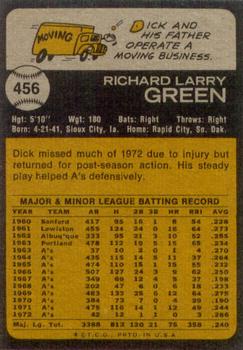 Dick Green  baseball card collectible - Main Image 2