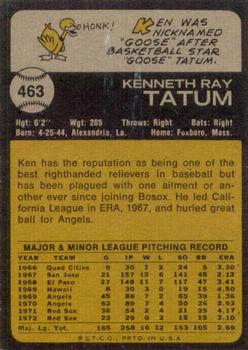 Ken Tatum  baseball card collectible - Main Image 2