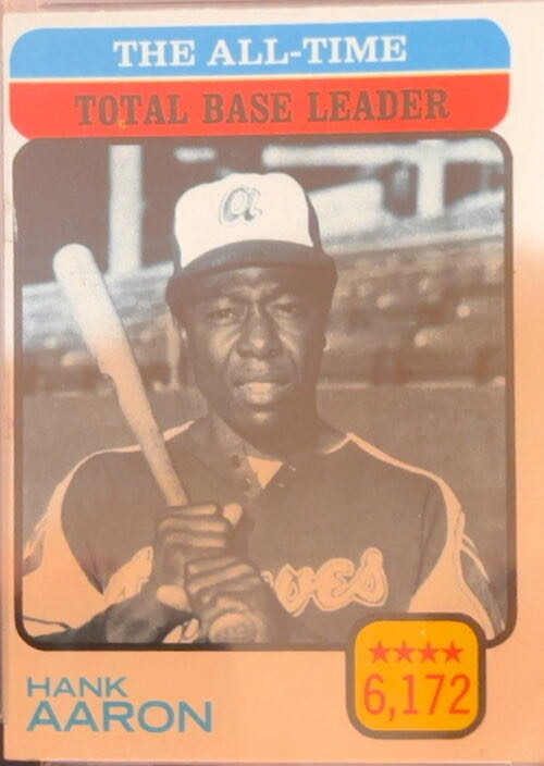 The All-Time Total Base Leader - Hank Aaron  baseball card collectible - Main Image 3