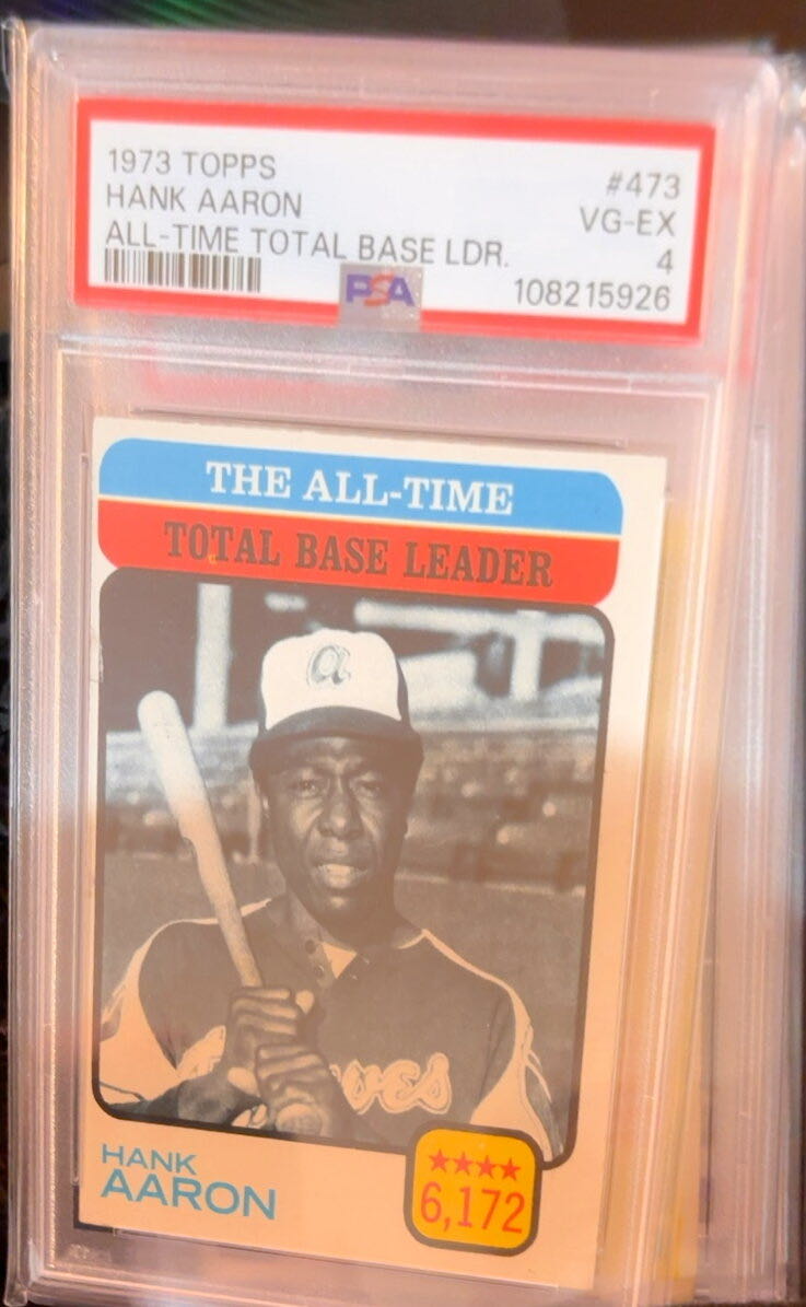 The All-Time Total Base Leader - Hank Aaron  baseball card collectible - Main Image 4