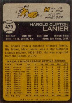 Hal Lanier  baseball card collectible - Main Image 2