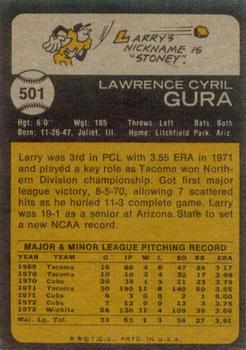 Larry Gura  baseball card collectible - Main Image 2