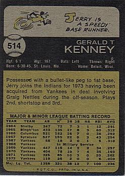 Jerry Kenney  baseball card collectible - Main Image 2