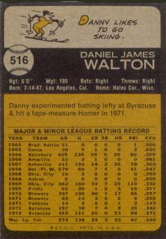 Danny Walton  baseball card collectible - Main Image 2