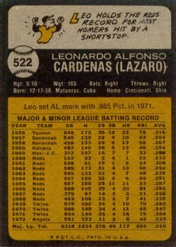 Leo Cardenas  baseball card collectible - Main Image 2