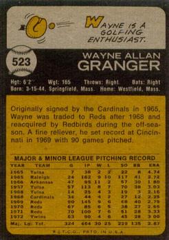 Wayne Granger  baseball card collectible - Main Image 2