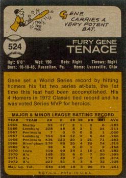 Gene Tenace  baseball card collectible - Main Image 2