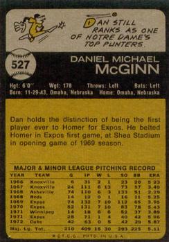 Dan McGinn  baseball card collectible - Main Image 2