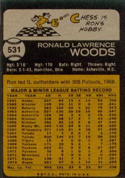 Ron Woods  baseball card collectible - Main Image 2