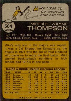 Mike Thompson  baseball card collectible - Main Image 2