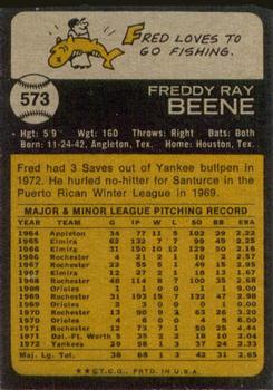 Fred Beene  baseball card collectible - Main Image 2
