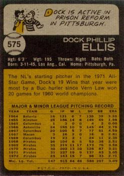 Dock Ellis  baseball card collectible - Main Image 2