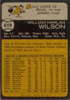 Billy Wilson  baseball card collectible - Main Image 2