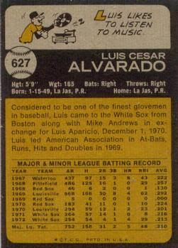 Luis Alvarado  baseball card collectible - Main Image 2