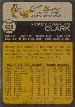 Rick Clark  baseball card collectible - Main Image 2