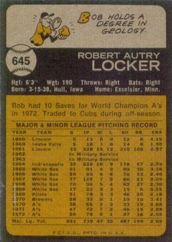 Bob Locker  baseball card collectible - Main Image 2