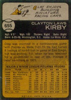 Clay Kirby  baseball card collectible - Main Image 2