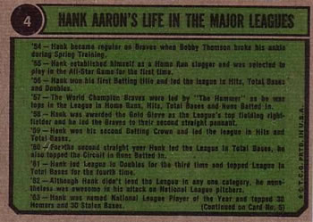 Hank Aaron Special: 1962-1965  baseball card collectible - Main Image 2