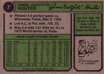 Jim Hunter  baseball card collectible - Main Image 2