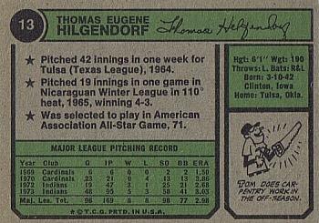 Tom Hilgendorf  baseball card collectible - Main Image 2