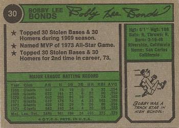 Bobby Bonds  baseball card collectible - Main Image 2
