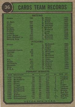 St. Louis Cardinals  baseball card collectible - Main Image 2