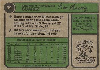 Ken Suarez  baseball card collectible - Main Image 2