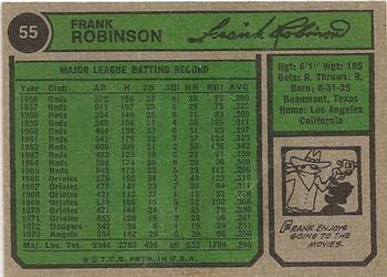 Frank Robinson  baseball card collectible - Main Image 2