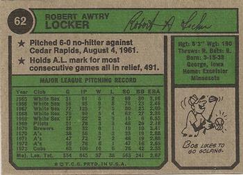 Bob Locker  baseball card collectible - Main Image 2