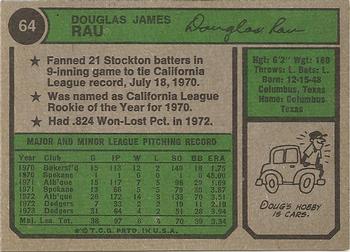 Doug Rau  baseball card collectible - Main Image 2