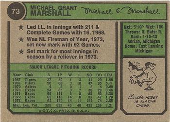 Mike Marshall  baseball card collectible - Main Image 2