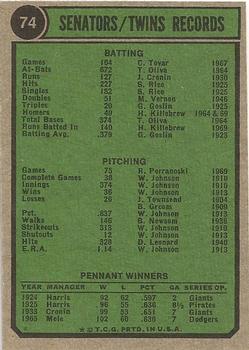 Minnesota Twins  baseball card collectible - Main Image 2