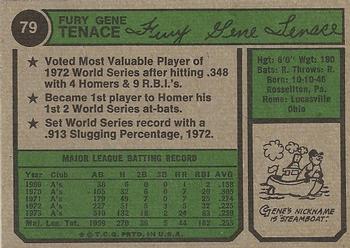 Gene Tenace  baseball card collectible - Main Image 2