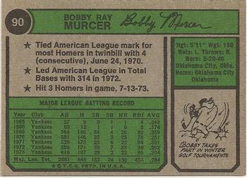 Bobby Murcer  baseball card collectible - Main Image 2