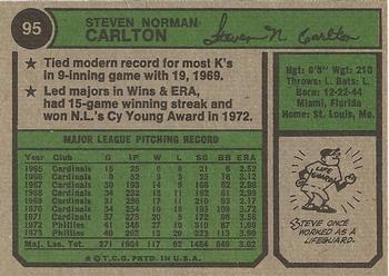 Steve Carlton  baseball card collectible - Main Image 2