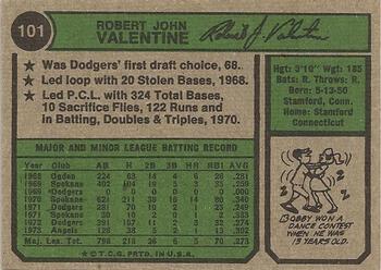 Bobby Valentine  baseball card collectible - Main Image 2