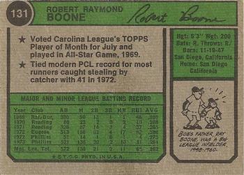 Bob Boone  baseball card collectible - Main Image 2